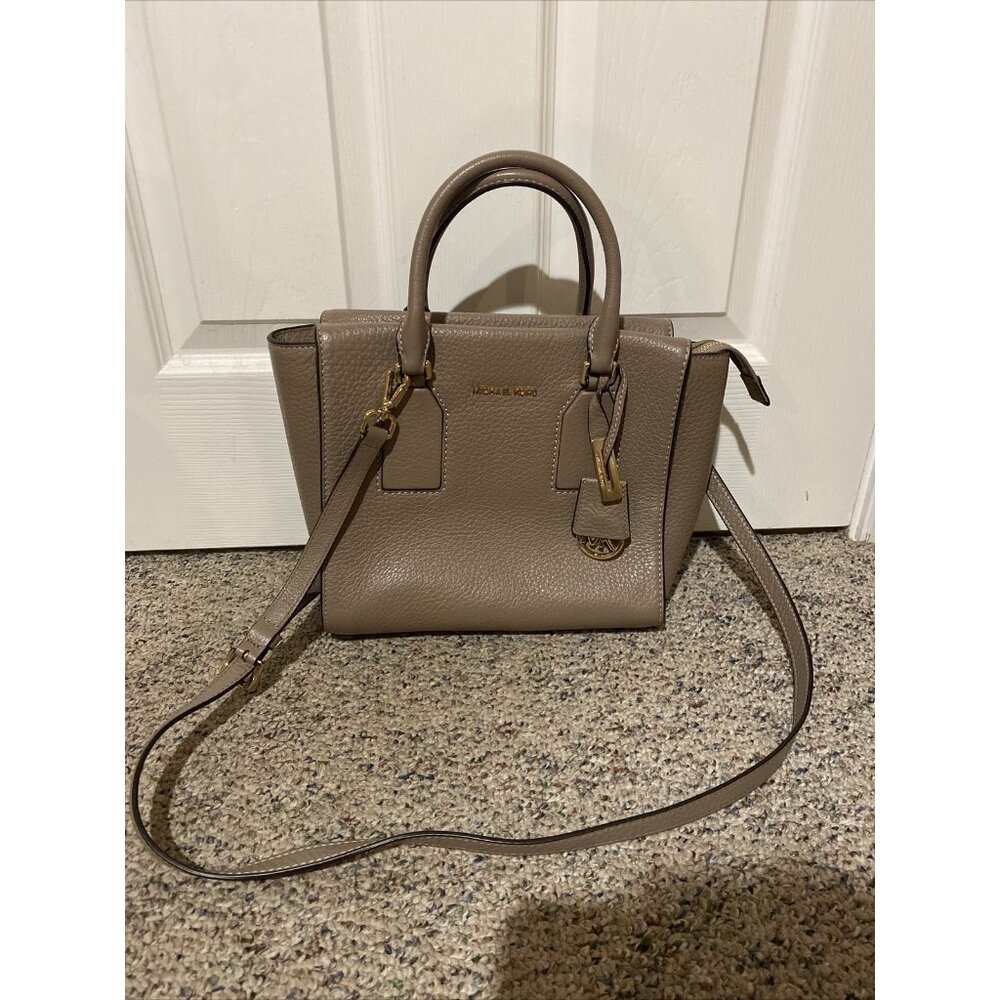 Michael Kors Pebbled Leather Satchel Crossbody Handbag